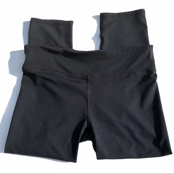 Fabletics Sheer Panel Cropped Leggings Small Black - Picture 2 of 9